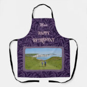 Mom パーソナライズされた Violetの退職祝い エプロン (正面)