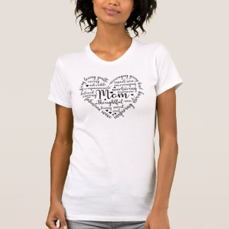 "Mom" ホワイトTシャツ Tシャツ