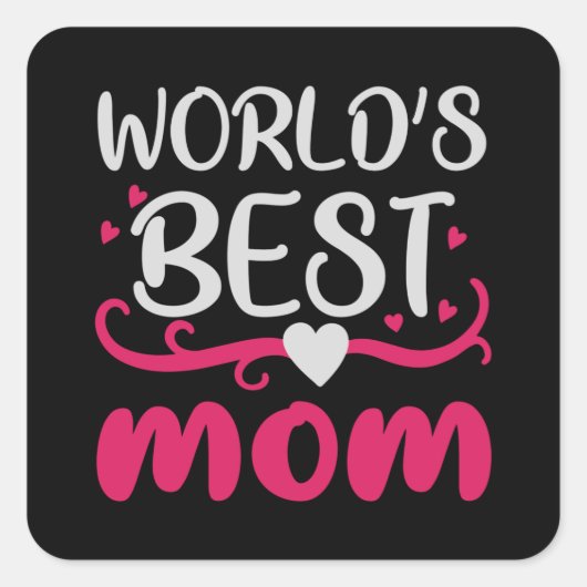 Mom – 世界の最高のMom スクエアシール (正面)