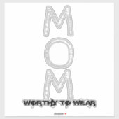MOM – 価値のある衣服 シール (シート)