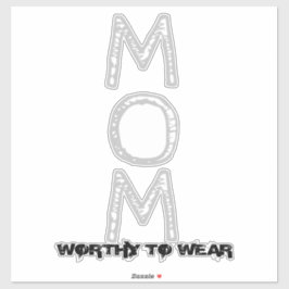 MOM – 価値のある衣服 シール
