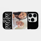 Mom 写真 ミニマル タイポグラフィ 設立年 iPhoneケース (裏面横)