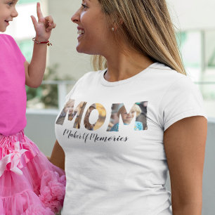 MOM:思い出の作りパーソナライズされた手 Tシャツ