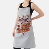 Mom – 愛で動く、コーヒーで沸き立つ エプロン (インサイチュ)