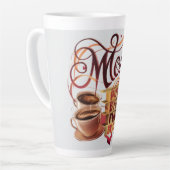 Mom – 愛で動く、コーヒーで沸き立つ カフェラテマグ (左アングル)