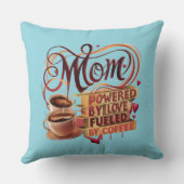 Mom – 愛で動く、コーヒーで沸き立つ クッション (裏面)