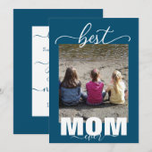 MOM 最高の Ever 3 Kids Photo Mother's Day シーズンカード (正面/裏面)