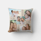 Mom 最高の Ever 5写真コラージュBeige クッション (正面)