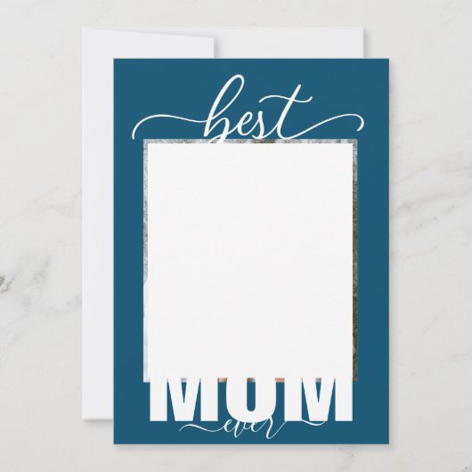 MOM 最高の Ever Kids Photo Mother's Day 招待状 (正面)