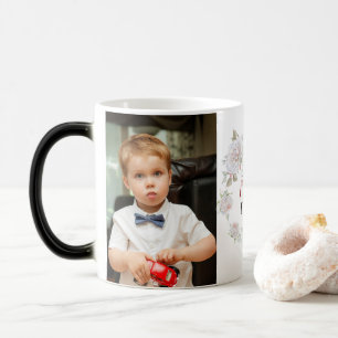 MOM 最高の Ever Mother's Day Kid Pet Photo Collage モーフィングマグカップ