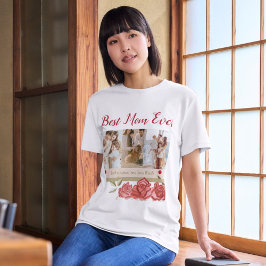 Mom 最高の Ever Photo Collage Mothers Day T-Shirt Tシャツ