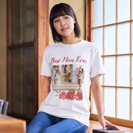 Mom 最高の Ever Photo Collage Mothers Day T-Shirt Tシャツ