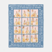 MOM 最高の Ever Stylis 6 Photo Collage Mother's Day フリースブランケット (正面)