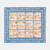 MOM 最高の Ever Stylis 6 Photo Collage Mother's Day フリースブランケット (正面(横))