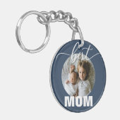 MOM 最高の Kids Photo Mother's Day Keychain キーホルダー (正面左)