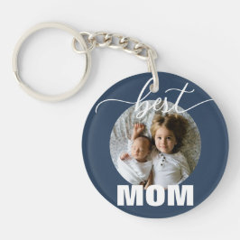 MOM 最高の Kids Photo Mother's Day Keychain キーホルダー