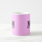 MOM （私に従う必要がある）ことわざブラック コーヒーマグカップ (中央)