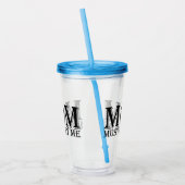 MOM （私に従う必要がある）ことわざ アクリルタンブラー (左)