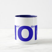 MOM (私に従う必要がある)ブルー マグカップ (中央)