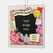 Mom (素晴らしカスタマイズ可能)セラミック写真オーナメント セラミックオーナメント (左)