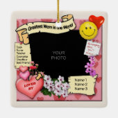 Mom (素晴らしカスタマイズ可能)セラミック写真オーナメント セラミックオーナメント (裏面)