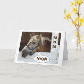 **MOM**話している馬は、「お前は何歳だ？ カード (黄色い花)