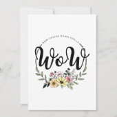 「MOM」逆さまにすると「WOW!」になる! シーズンカード (正面)