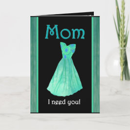 MOM – 通路を歩いて – Mint Green Gown 招待状