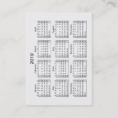 Mom 遊 Date Ambrella 2019カレンダー コーリングカード (裏面)