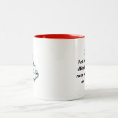 「MOM – 部品の水、死者を上げる、理由…」 ツートーンマグカップ (中央)