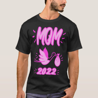 Mom 2022 Stork Mothertobe 2022 Future Mother 2022  Tシャツ