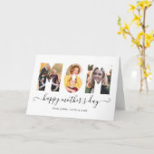 MOM 3写真モダンコラージュ台本マザーズデイ カード (黄色い花)