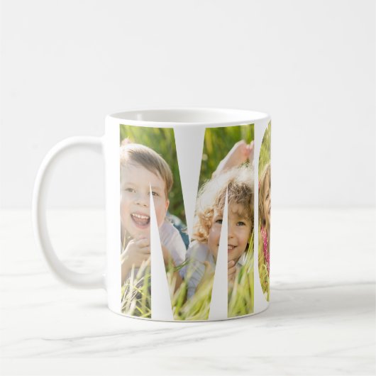 MOM 3写真切り出し文字 コーヒーマグカップ (左)