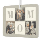 Mom 3 Photo Collage Gray カーエアーフレッシュナー (左)