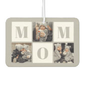 Mom 3 Photo Collage Gray カーエアーフレッシュナー (正面)