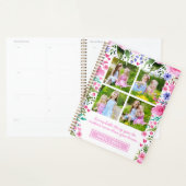 Mom 4 Photo Collage Waterカラー花模様 プランナー手帳 (ディスプレー)