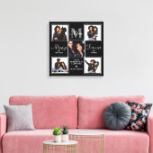 MOM 5エレガントフォトコラージモノグラムユニークMom キャンバスプリント (インサイチュ (リビング))