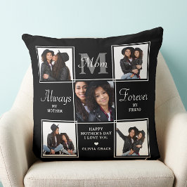 MOM 5エレガントフォトコラージモノグラムユニークMom クッション