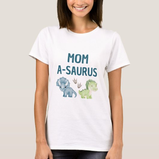 Mom-A-Saurus Tシャツベビー1歳 Tシャツ (正面)
