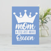 Mom A Title Just Above The Queen Classic 招待状 (スタンド正面)