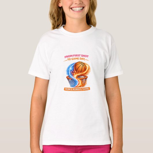 Mom' Always There Basketball Shirt Tシャツ (正面)