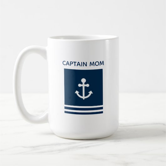Mom Anchor大尉のコーヒー・マグ コーヒーマグカップ (左)