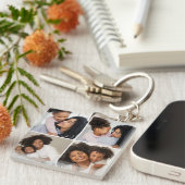 Mom and baby 4-Photo Collage キーホルダー (正面右)
