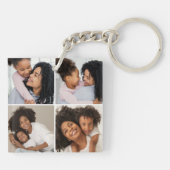 Mom and baby 4-Photo Collage キーホルダー (裏面)