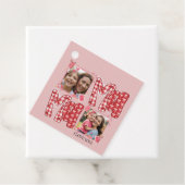 Mom and Child Valentine's Day Red Plaid Hearts フェイバータグ (インサイチュ)