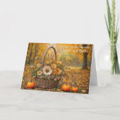 Mom and Dad Happy Thanksgiving with Fall Colored カード (正面)