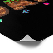 Mom And Dad Of The Birthday Boy Pixel Game Matchin ポスター (角)