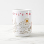 Mom and daughter CowGirls Gift 15oz コーヒーマグカップ (中央)