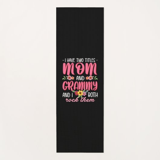 Mom And Grammy Birthday ヨガマット (正面)