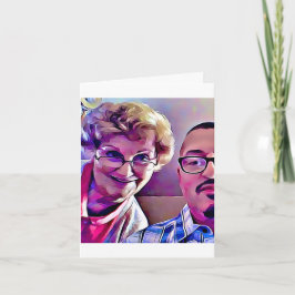 Mom and me Mother's Day 2017 ages 84 and 64 card   カード